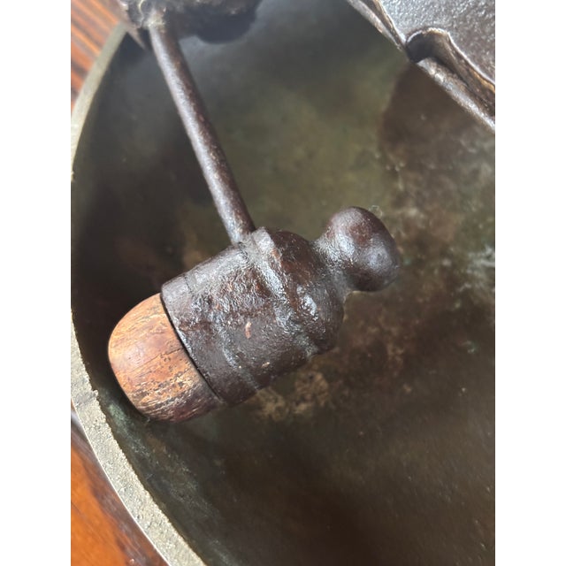 1886 Rare Patented Brass Ringside Boxing “Gong” Bell For Sale - Image 4 of 18