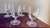 This is a vintage Mid-Century Modern lead crystal stemware set. The glasses feature thin, delicate rims, clear, brilliant...