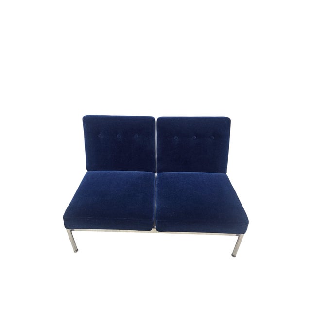 Steelcase MCM Loveseat Sofa Newly Reupholstered Attributed to Steelcase For Sale - Image 4 of 7