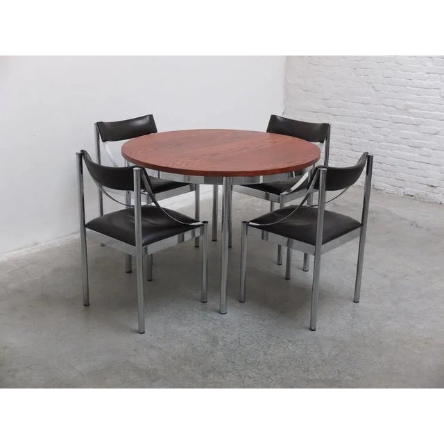 Round Dining Table in the style of Alfred Hendrickx, 1960s For Sale - Image 14 of 17