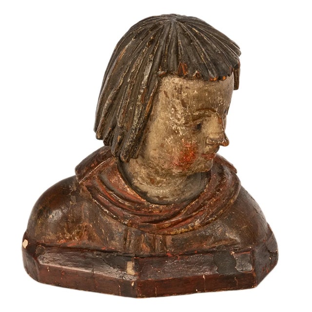Antique 16thC Catholic German Renaissance Carved Bust Stephan Rottaler Landshut 1500 For Sale - Image 17 of 18