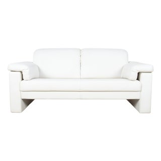 Model 4000 2-Seater Sofa in Cream Leather from Rolf Benz For Sale