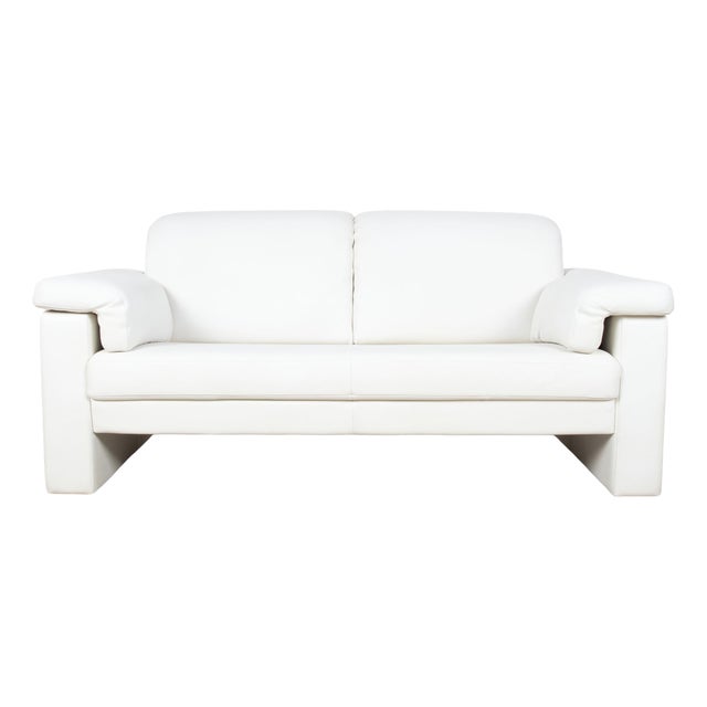 Model 4000 2-Seater Sofa in Cream Leather from Rolf Benz For Sale