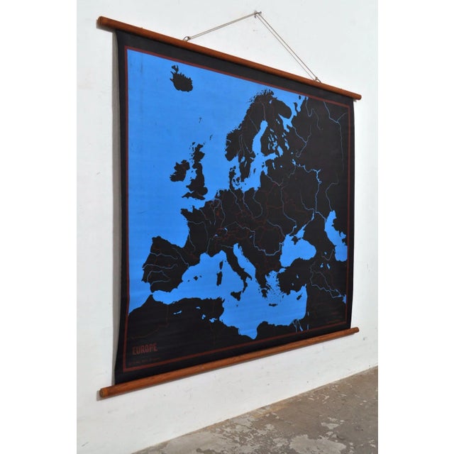 Vintage School Chart of Europe, 1973 For Sale - Image 6 of 8