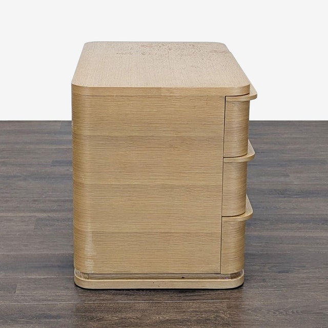 2020s Restoration Hardware Ligne Three Drawer Nightstand For Sale - Image 5 of 10