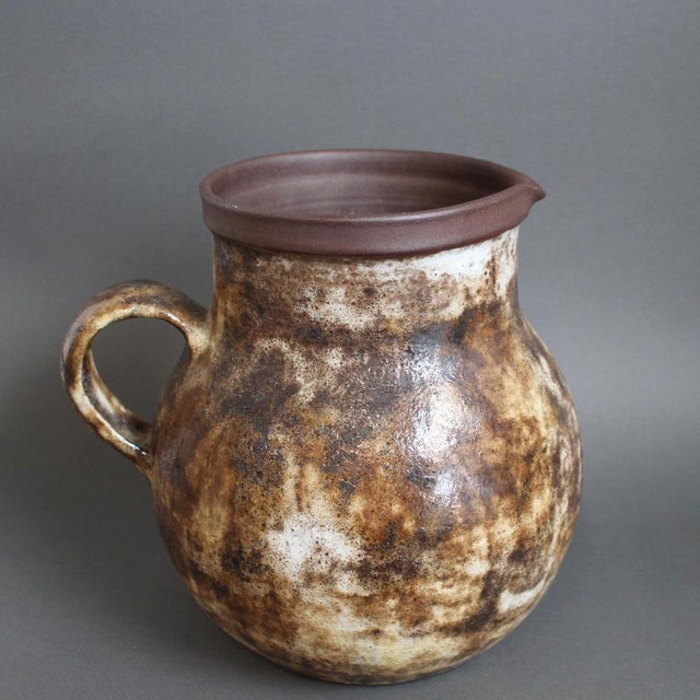 Large Vintage French Stoneware Decorative Pitcher by Alexandre Kostanda, 1960s For Sale - Image 6 of 18