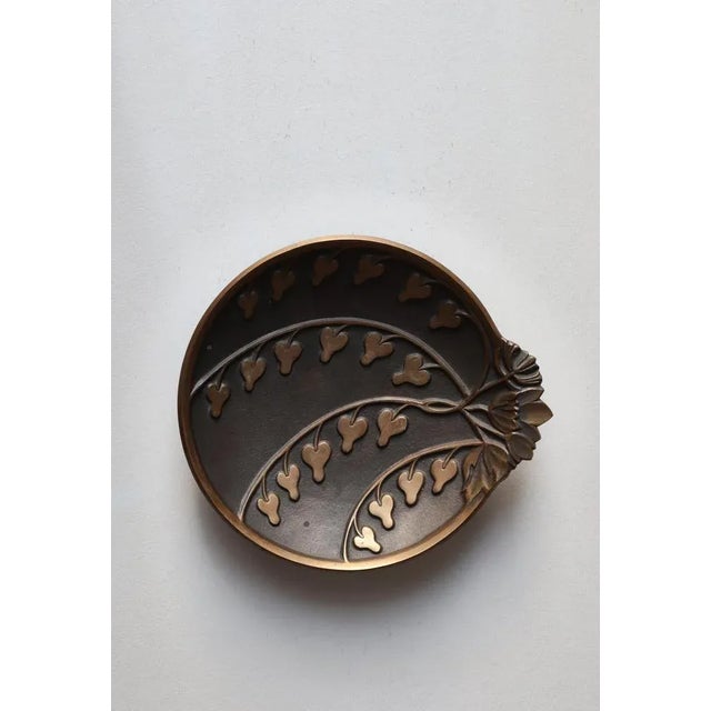 Art Deco Genuine Ore Tray in Patinated Bronze, Denmark, 1930s For Sale - Image 4 of 11