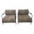 Pair of Elo Armchair Lounge Chair in/Outdoor in Metal, Rope and Wood Arm by Filipe Ramos, Attributed For Sale