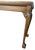 Chippendale Carved Oak Georgian Chippendale Style Console Table 48" X 17" X 27.5" - Vintage Late 20th Century - American Made For Sale - Image 3 of 5