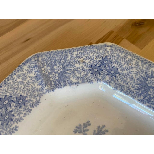 Traditional Adams & Sons Blue Transferware Plate, Circa 1835-55 For Sale - Image 3 of 7