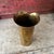 Mid-Century Modern Vintage Brass Fluted Vase 9"x5" India Handmade Decorative Accent For Sale - Image 3 of 11