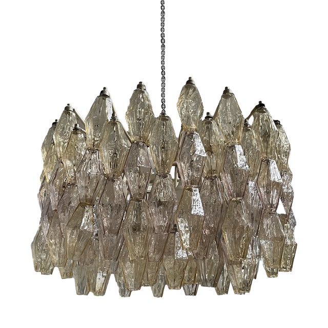 Mid-Century Modern Italian Pendant Light by Carlo Scarpa for Venini, 1960s For Sale