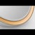 Visual Comfort Thomas O'Brien for Visual Comfort Signature Tricia 30" Illuminated Round Mirror in Matte White and Gild For Sale - Image 4 of 10