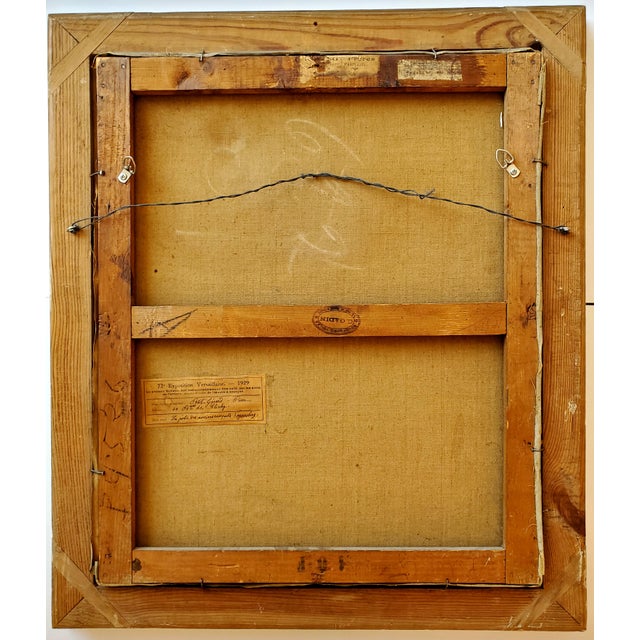 Figurative Original Vintage Painting - Exhibited in 1929 Exposition Versaillaise For Sale - Image 3 of 6