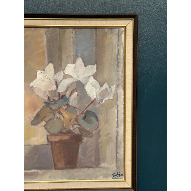 Billi Danielsson, Flowers in Pot, 1978, Oil on Canvas, Framed For Sale - Image 10 of 18