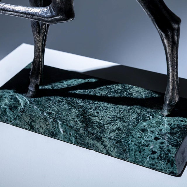 1950s Naturalistic Silver Doe Sculpture by Sirio Tofanari (1886-1969) For Sale - Image 4 of 18