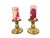 1980s Vintage Metal Candlestick Pair For Sale - Image 5 of 10