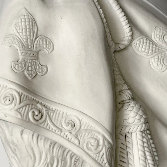 Bust of Marie-Antoinette in bisque (hard porcelain) from the Manufacture Royale de Sèvres, mounted on an ornamented bronze...