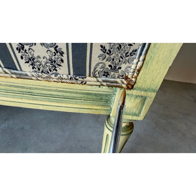 1970s Pair of French Louis XVI Style Carved Wood Armchairs For Sale - Image 18 of 18