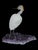 Early 20th Century Rock Crystal and Agate Bird Sculpture on Amethyst Base For Sale - Image 5 of 8