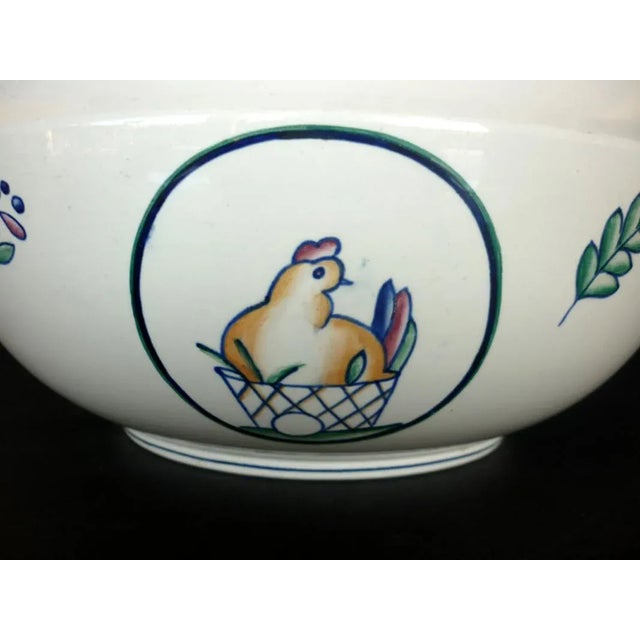 Italian Pottery Bowl by Giovanni Gariboldi for San Cristoforo Ginori, 1930s For Sale - Image 3 of 6
