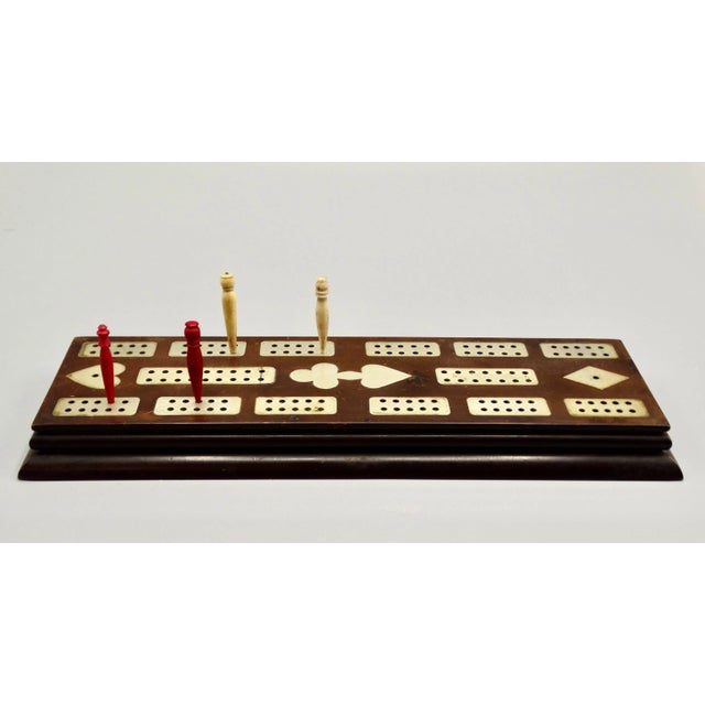 English Antique English Bakelite Cribbage Board Game 'Bermuda' For Sale - Image 3 of 9