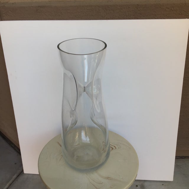 Vintage Amorphic Hand Blown Glass Floor Vase Chairish