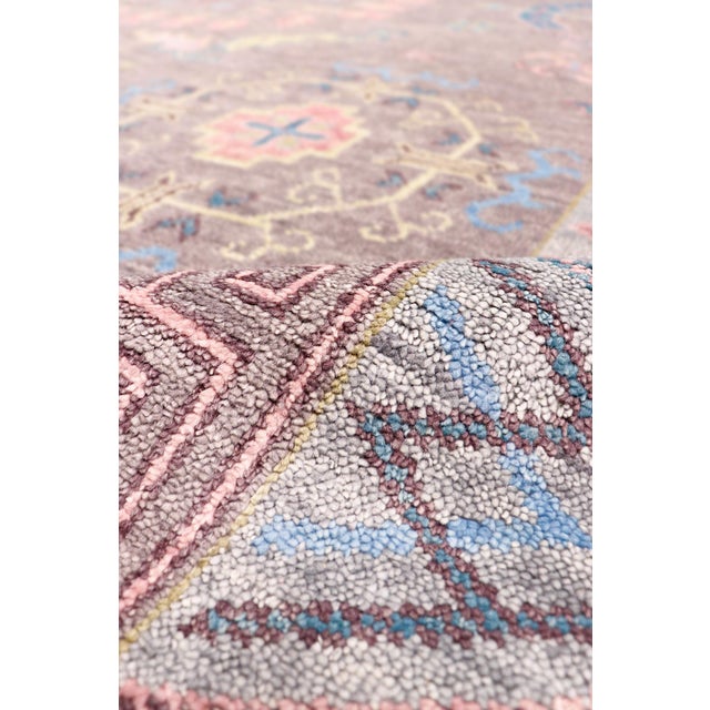 Pasargad Home Khotan Grey Wool Area Rug-10' 1'' X 14' 0'' For Sale - Image 4 of 6