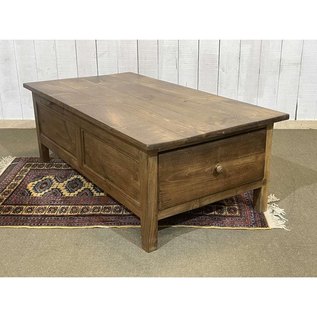Early 20th Century Chestnut Coffee Table with 2 Drawers For Sale - Image 14 of 18