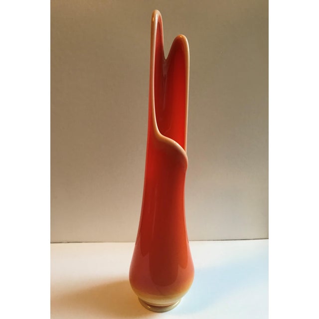 Viking Glass Bittersweet Orange Vase Chairish