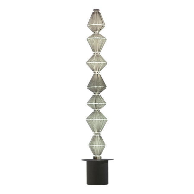 Oiphorique P GR Floor Lamp in Textile and Steel by Atelier Oi for Parachilna For Sale