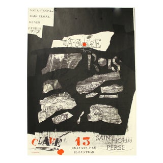Lithographic Poster from Antoni Clave, 1977 For Sale