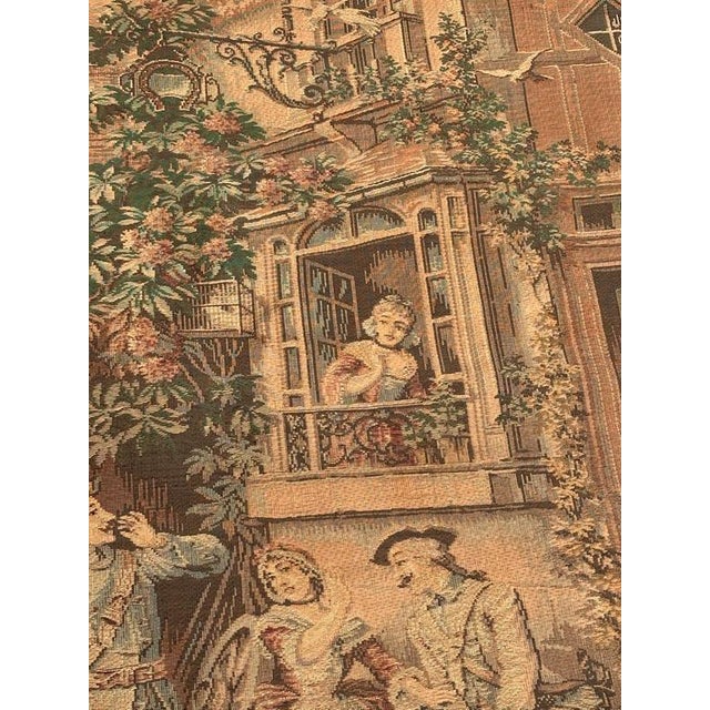 1960s Vintage Aubusson Jacquard Tapestry, 1960s For Sale - Image 5 of 18