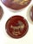 Cinnamon 1950s Chinoiserie Lacquer Coaster Set – Vintage Asian Scenic Barware With Box For Sale - Image 8 of 10