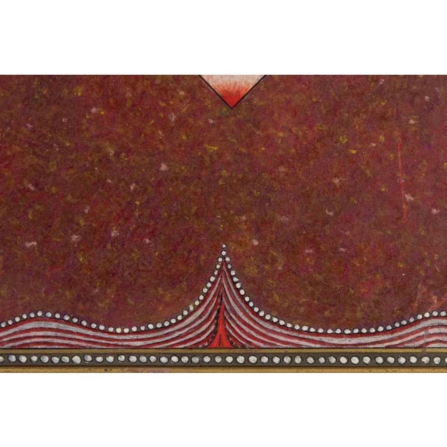 Modern Mino Meno, Pentacle, Oil Painting, 1970s For Sale - Image 3 of 5