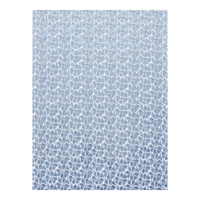 Sample - The House of Scalamandré Petal Velvet Fabric, Cornflower For Sale