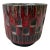Vintage Red Black Planter Italy For Sale