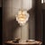 Aloadecor Hand-Blown Glass Chandelier in Warm Brass For Sale In Houston - Image 6 of 9