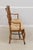 Country French Triple Back Rush Seat Settee For Sale - Image 4 of 18