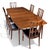 1960s Restored Expanding Broyhill Brasilia Mid-Century Modern Dining Set For Sale - Image 9 of 17