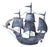 Spanish Galleon Columbus' Santa Maria Sailing Ship Wall Lamp in Wrought Iron, 1950s For Sale