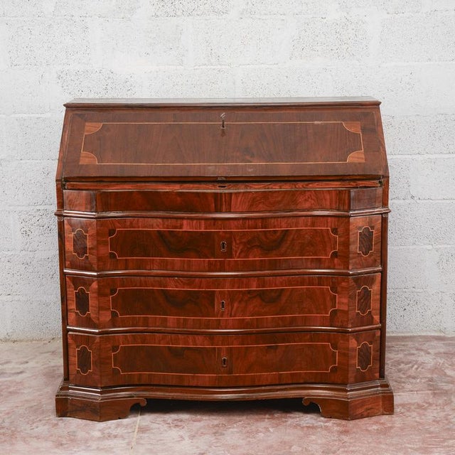 Antique Secretaire in Wood, 1800s For Sale - Image 3 of 18