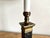 Vintage Black Marble Lamp With Toile Fabric Shade For Sale - Image 4 of 12