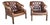 1960s Pair English Traditional Tufted Leather Club Chairs With Nailhead Trim For Sale