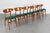 Mid-Century Scandinavian Wood and Green Fabric Chair, 1960s, Set of 6 For Sale - Image 6 of 16