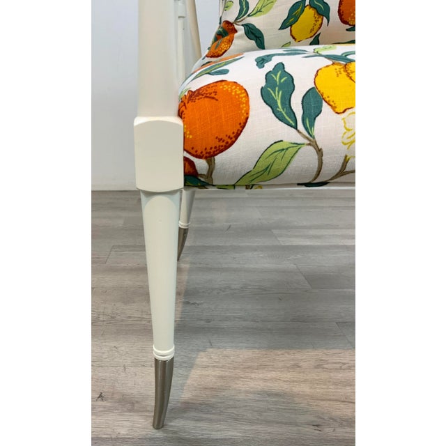 Caracole Couture Italian Modern White Lounge Chairs Pair For Sale In Atlanta - Image 6 of 9