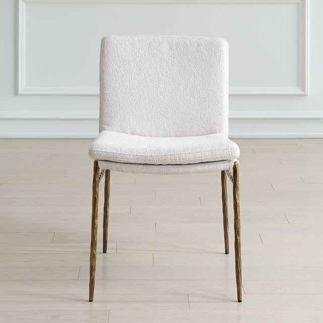 A Gently Padded And Sloped Seat Features A Plush Attached Cushion Atop The Hand Forged Chiseled Iron Base Finished In Aged...