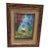 Late 20th Century Fleming Painting of Child With Sailboat Framed Enamel on Copper Vertical For Sale