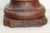 Wood Antique Teak Rounded Rosette Pedestal For Sale - Image 7 of 9