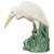Vintage Lifesize Chinese White & Cream Glazed Ceramic Heron Bird Sculpture For Sale - Image 13 of 13